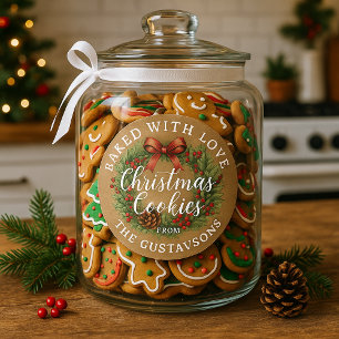 Etiqueta de Folha de Biscoitos de Natal Caseiros P