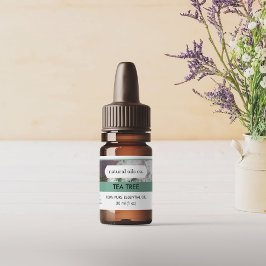 Etiqueta de Fragrância de Óleos Essenciais da Árvo