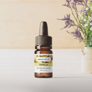 Etiqueta de Fragrância de Óleos Essenciais da Vani