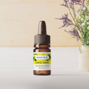 Etiqueta de Fragrância de Óleos Essenciais Ylang Y