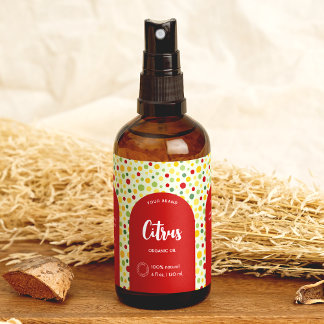 Etiqueta de Frasco Cosmético Colorida Abstrato Lin