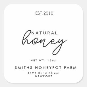 etiqueta de frasco de mel de compro fazenda para p