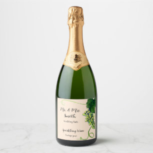 Etiqueta de Frasco de Vinho Branco Personalizado