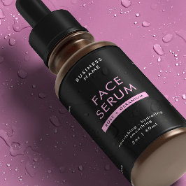 Etiqueta de Frasco Estropador preto e rosa 2 OZ à