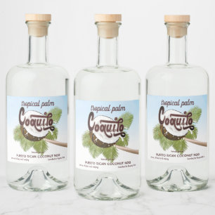 Etiqueta de Fruta Tropical Coquito