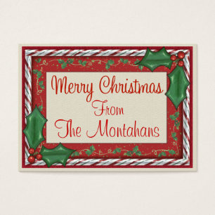 Etiqueta de gabinete de Natal - SRF