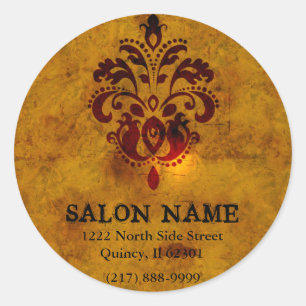 Etiqueta de gama alta do negócio