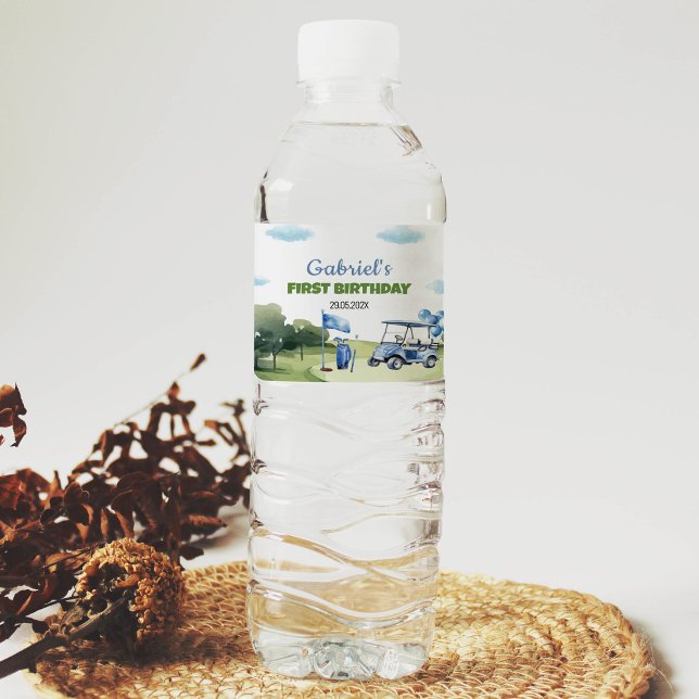 Etiqueta de Garrafa Clássica de Festa de aniversár (Criador carregado)