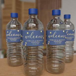 Etiqueta de Garrafa de Água de Boas-Vindas à Noi