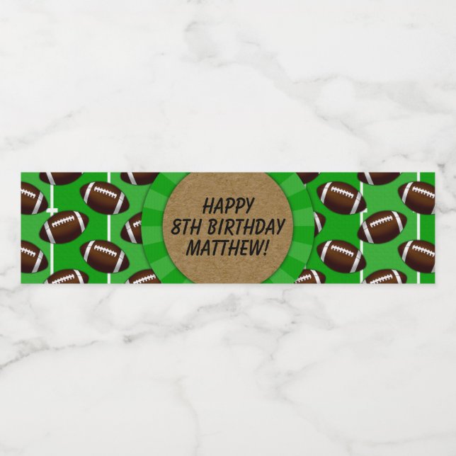 Etiqueta de Garrafa de Água do Partido do Futebol (Rótulo Único)