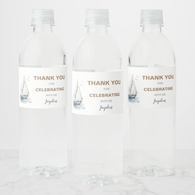 Etiqueta de Garrafa de Água para Embarcações de Na (Garrafas)