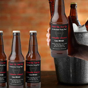 Etiqueta de Garrafa de Cerveja para Convite de Fes
