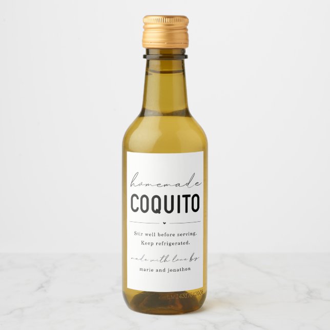 Etiqueta de Garrafa de Coquito (Frente)