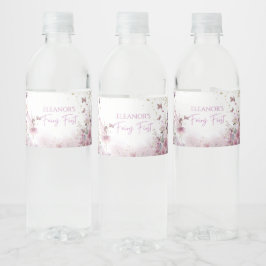 Etiqueta de Garrafa de Festa Personalizada Floral 