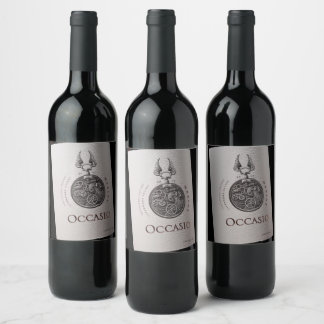 Etiqueta de garrafa de vinho personalizada