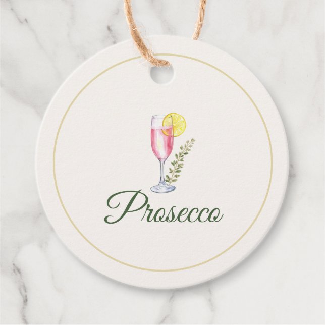 Etiqueta de Garrafa do Bar de Mimosa de Prosecco (Frente)
