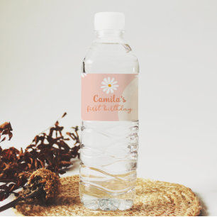 Etiqueta de Garrafa Festa de aniversário de Groovy