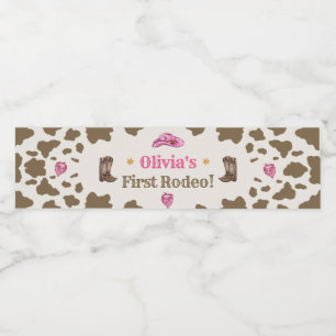 Etiqueta de Garrafa Festa de aniversário de Vaquei