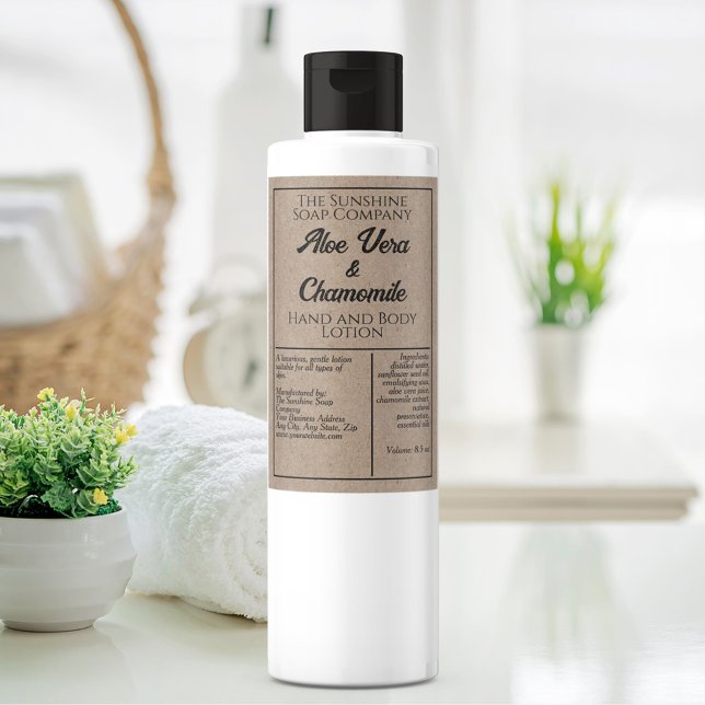 Etiqueta de garrafas de cosméticos à prova d'água  (Criador carregado)