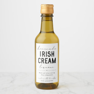 Etiqueta de Garrafas de Creme Liqueur