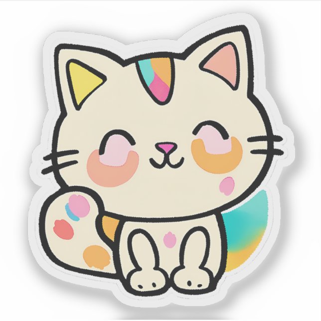 Etiqueta de gato (Frente)
