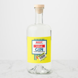 Etiqueta de Gin Novelty Natal