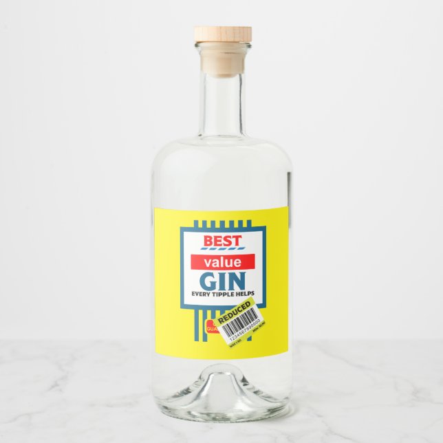 Etiqueta de Gin Novelty Natal (Frente)