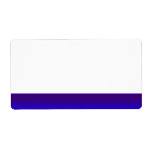 Etiqueta de identificação de nome de festa azul