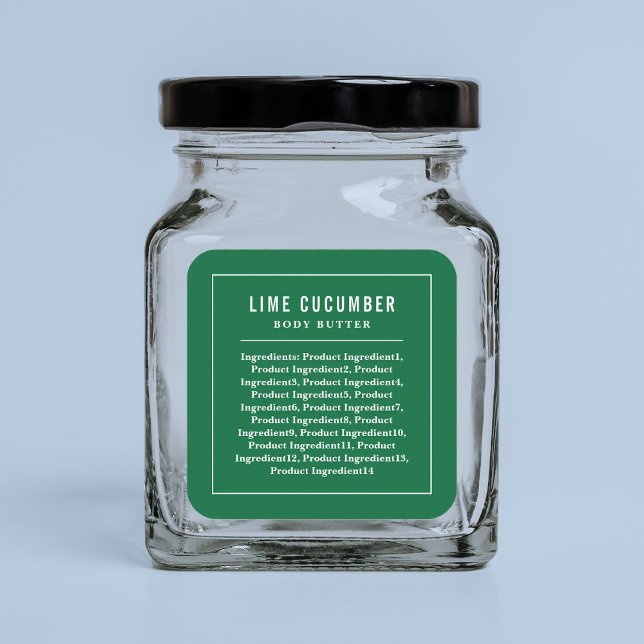 Etiqueta de Ingredientes de Cor Personalizados das (Criador carregado)