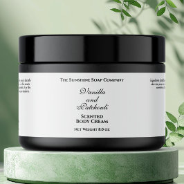 Etiqueta de Jar Cosmética à Prova de Água com Esti