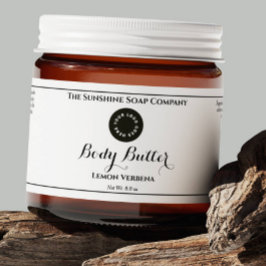 Etiqueta de Jar Cosmético à Prova de Água Branca c