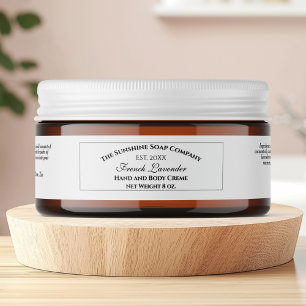 Etiqueta de Jar de Cosméticos Brancos do Estilo Vi