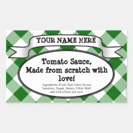 Etiqueta de Jar de Tripulação Personalizada, Gingh