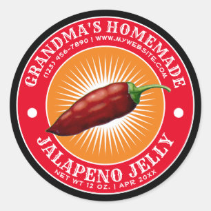 Etiqueta de Jelly Jalapeno Modelo
