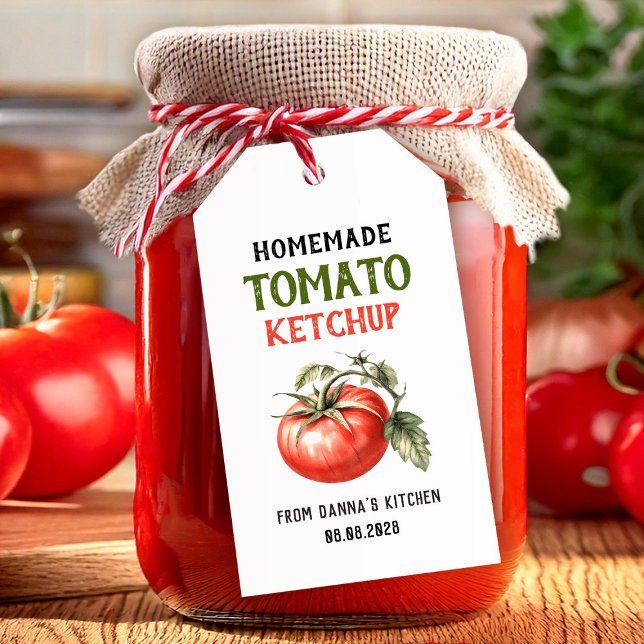 Etiqueta de Ketchup de Tomato com tomate vermelho (Criador carregado)