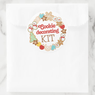Etiqueta de Kit de Decoração de Biscoito de Natal