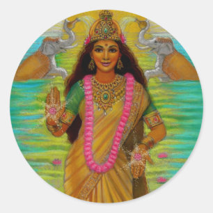 Etiqueta de Lakshmi da deusa