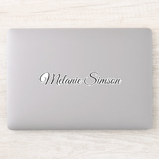 Etiqueta de Laptop Decisivo do Tumbler com Nome Pe