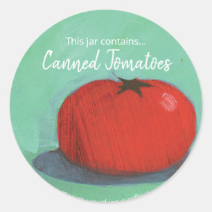 Etiqueta de latas de tomate