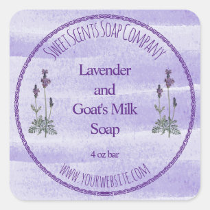 Etiqueta de lavanda e Cosméticos