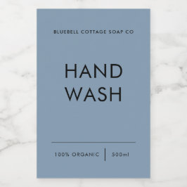 Etiqueta de Lave Mão, Etiqueta de Produto Elegante