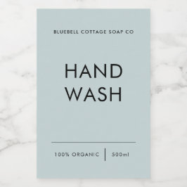 Etiqueta de Lave Mão, Etiqueta de Produto Elegante