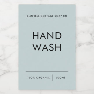 Etiqueta de Lave Mão, Etiqueta de Produto Elegante
