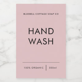 Etiqueta de Lave Mão, Etiqueta de Produto Elegante