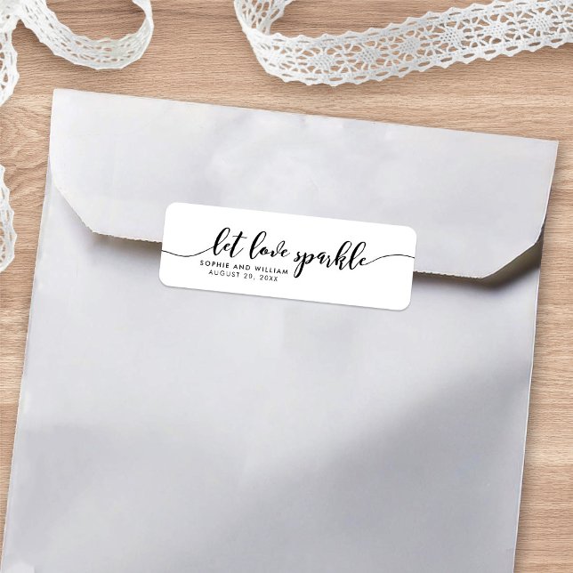 Etiqueta de Lembrança de Casamento Relaxe o Roteir (Criador carregado)