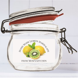 Etiqueta de limão caseira