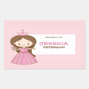 Etiqueta de Livro da Princesa Real / Etiqueta de P