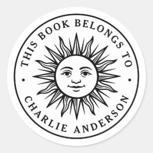 Etiqueta de livro de biblioteca adesivo de livro d