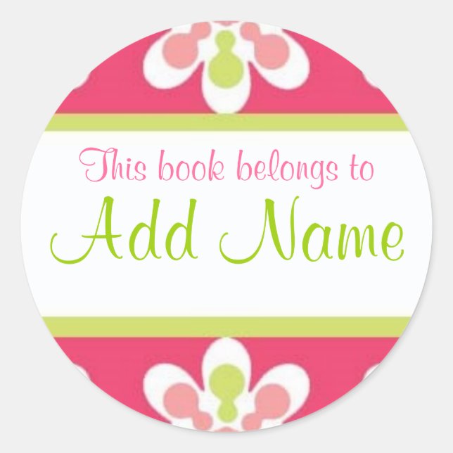 Etiqueta de Livro "este livro pertence a" (Frente)