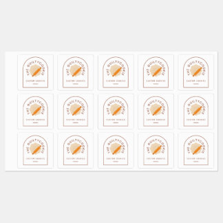 Etiqueta de logotipo de produtos/padaria para tema